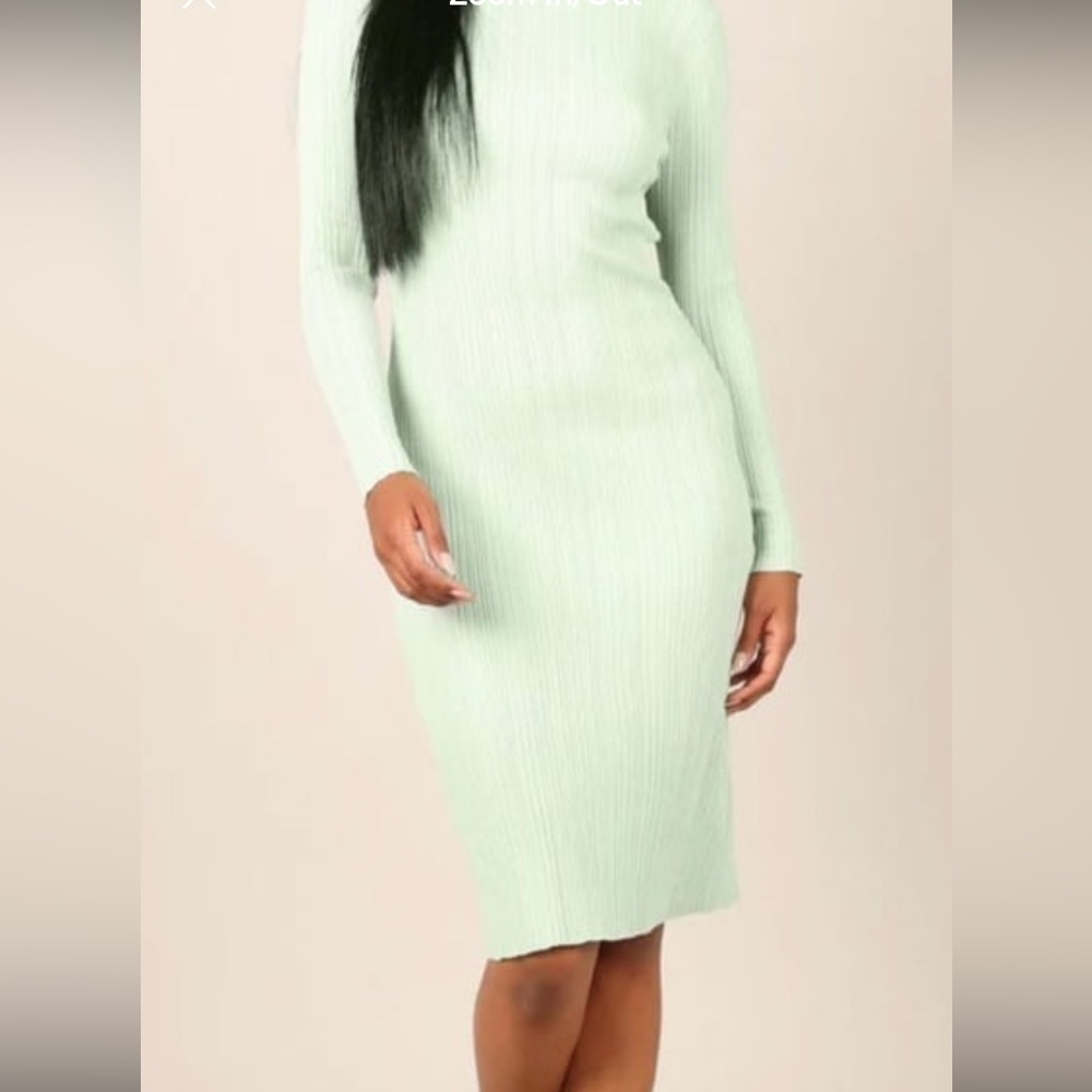 Petal & Pup Green Ribbed Dress Size 8